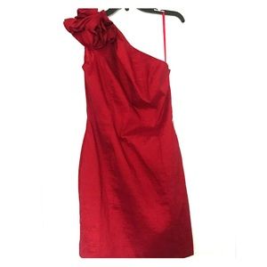Red cocktail dress